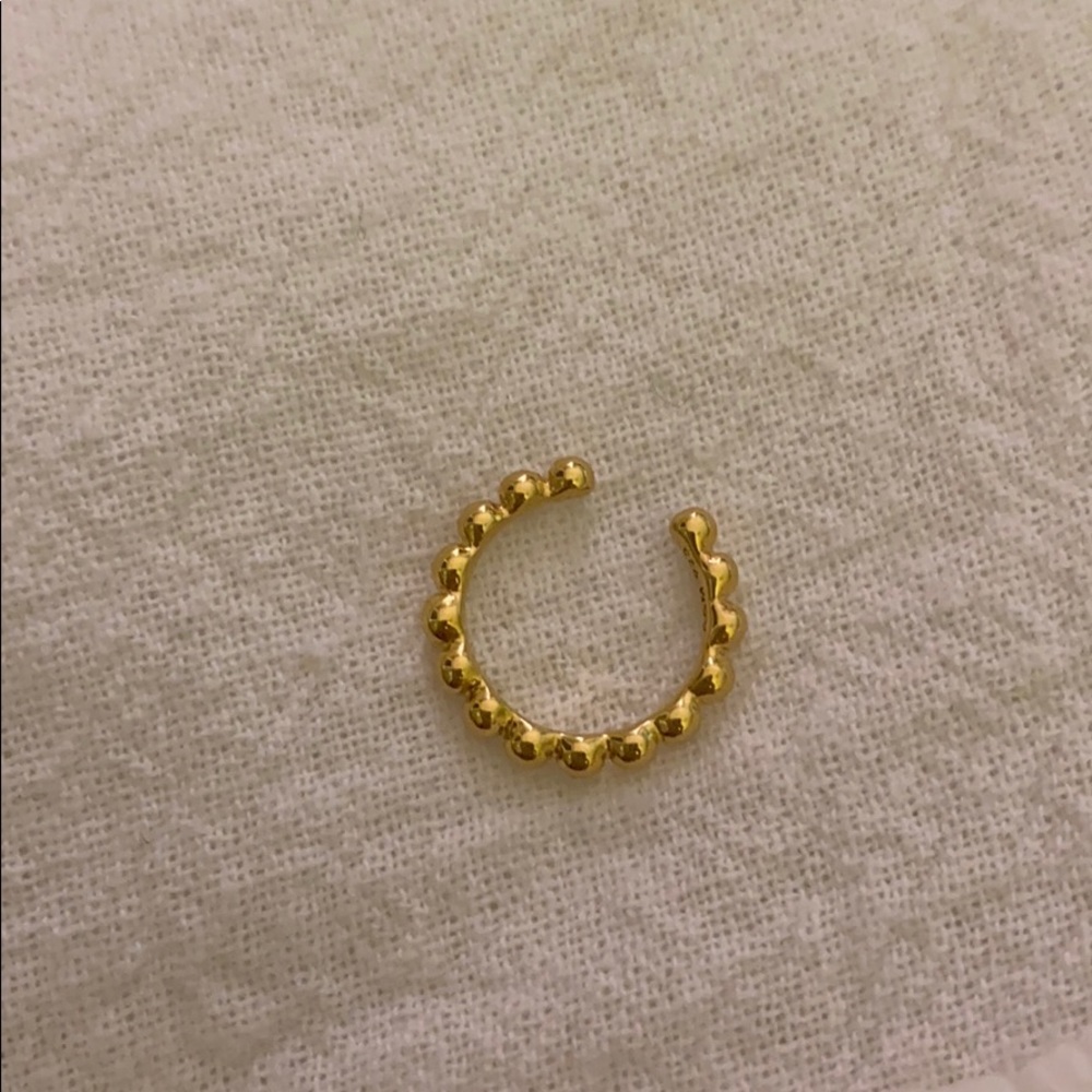 Astrid & Miyu 18K plated ear cuff